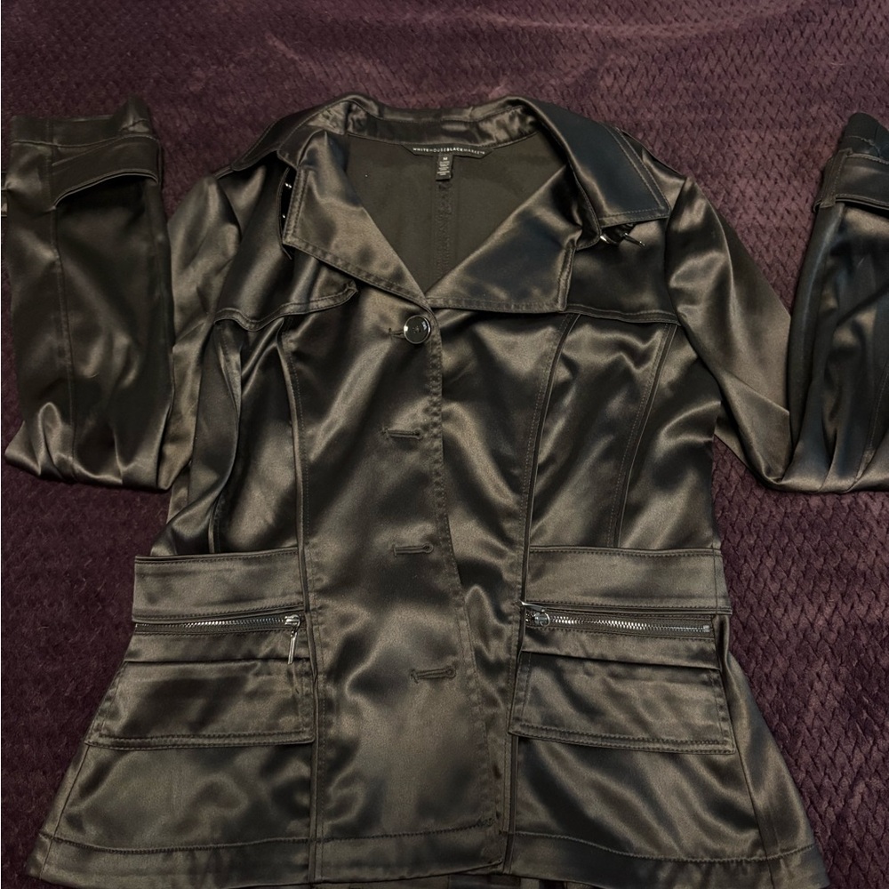 White House Black Market Satin Versitile Jacket